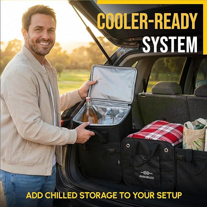 Insulated Trunk Cooler Bag – Thermal Grocery Carrier, Leak-Resistant Food - Image 2