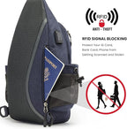 G4Free Canvas Sling Bag Crossbody Backpack - Image 4