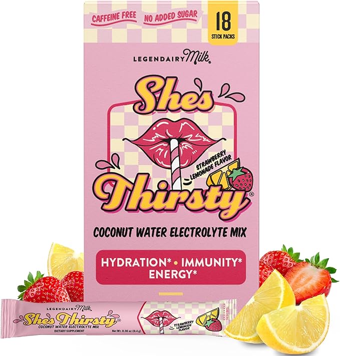 Legendairy Milk She’s Thirsty – Strawberry Lemonade, No Sugar Added by LegendairyMilk
