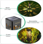 TomCare Solar Lights Outdoor Upgraded Bright Solar Pathway Lights Bigger Size - Image 2