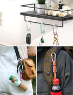 9PCS Carabiner Keychain Clip, 2.7" Large Aluminum Carabiner Clips - Image 5