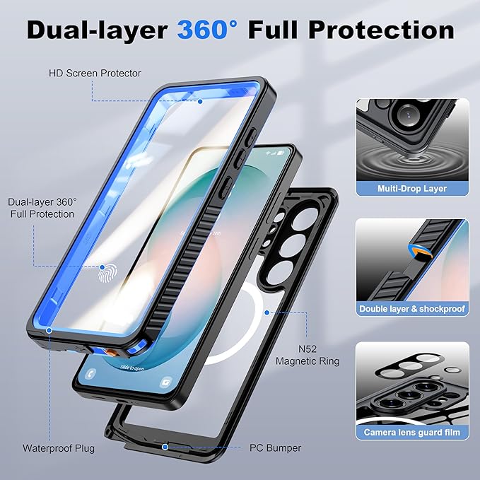 ANTSHARE IP68 Waterproof Case for Samsung Galaxy S26 Ultra - Image 5