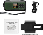 NOAA Weather Radio AM/FM, Portable 7400mWh/2000mAh Rechargeable Battery Operated - Image 9