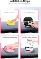 Loncaster Car Phone Holder, Car Phone Mount Silicone Car Pad Mat - Image 5