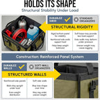 5-Section Extra Large Trunk Organizer – Heavy Duty 1680D Oxford, Collapsible & - Image 9