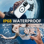 Red2Fire for iPhone 16 Case Waterproof, Phone Case 6.1" Black - Image 2