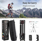 Professional Tripod for Camera, Victiv 81 inch Aluminium Compact Travel Camera - Image 9