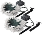 2 Pack Solar Powered Outdoor Patriotic Star String Lights, 100 LED 33 FT Each - Image 8
