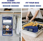 Surblue Hanging Shelves Travel Storage Bag Compression Packing Cube - Image 2