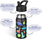 Fanhaw 14 Oz Kids Insulated Water Bottle - Image 2