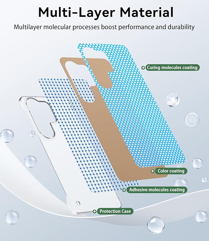 GRECAZO Slim Borderless for Samsung Galaxy S26 Phone Case 6.3" Ultra-Thin - Image 5