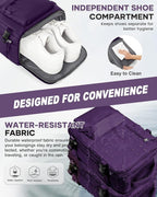 WONHOX Large Travel Backpack Carry on Flight Approved Laptop Work Business - Image 3