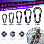 PAMAZY 2Pcs 5.5In Spring Snap Hooks 1000LBS Capacity, Utility Hook Clip - Image 6