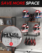 Motorcycle Helmet Holder Wall Mount, Helmet Rack - Image 3