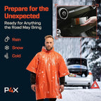 PREPARED4X Emergency Mylar Poncho – Survival Rain Poncho - Image 6