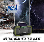 Emergency Radio Waterproof Bluetooth Speaker, Portable AM FM Radio - Image 2