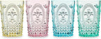 Twine Embossed Acrylic Colorful Drinking Glasses, Durable Shatterproof Tumblers by TWINE