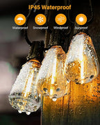 Doukedge 200FT LED Outdoor String Lights, 2700K LED Patio Lights Outdoor - Image 3