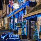 JMEXSUSS 150 LED Blue Christmas Lights Indoor Outdoor, Connectable 59 ft String - Image 9