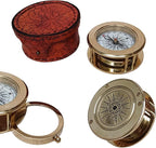 Vintage Brass Compass with Wooden Box – Antique Navigation Compass - Image 6