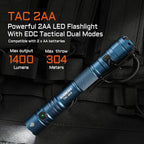 ACEBEAM TAC 2AA EDC Tactical Dual Modes Flashlight Rechargeable, 1400 High - Image 2