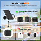 Rhorawill 4 Pack Solar Panel for Blink Outdoor 2K+/4/Outdoor XT3 and XT2/XT - Image 2