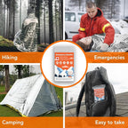 6 Pack Emergency Thermal Blanket Survival, 84” x 64” Extra Large Mylar Blankets - Image 7