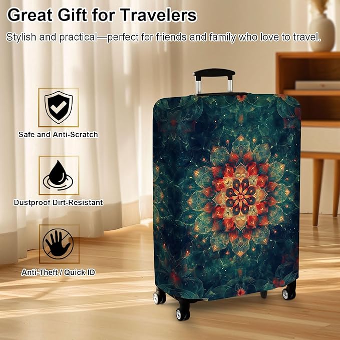Luggage Cover Protector for 30-32 Inch Suitcases, TSA Approved Elastic Travel - Image 7