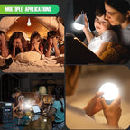 DEBAOBULB 10 Pack Rechargeable Emergency Light Bulbs, Battery Powered LED Light - Image 7