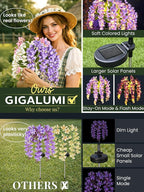 GIGALUMI Solar Lights Outdoor for Garden Decor, 3 Pack Solar Flower Lights - Image 2