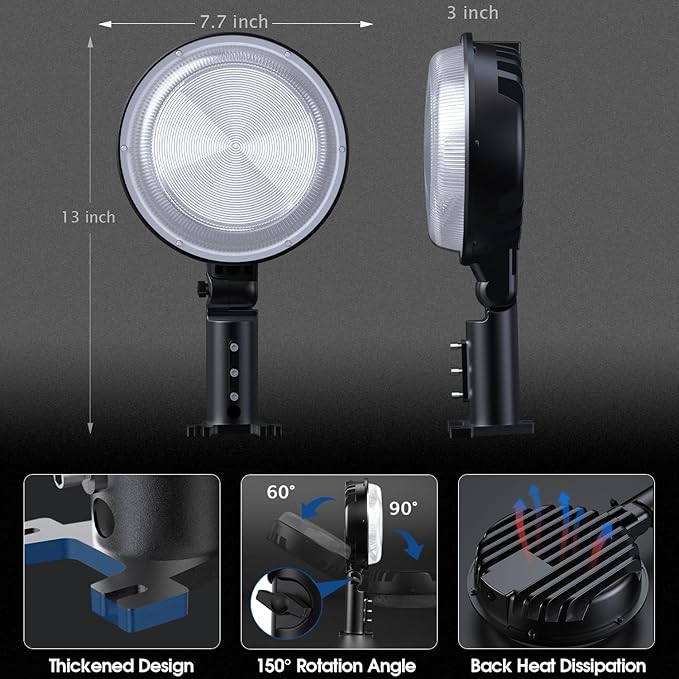 2 Pack 150W LED Barn Light, 20000LM Dusk to Dawn Outdoor Light, Yard Light - Image 6