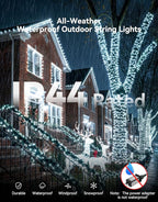 LitHome 164FT 500 LED String Lights Outdoor Indoor, 8 Modes Waterproof - Image 4