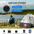 30W Portable Solar Panel, Foldable Solar Panels Charger - Image 2