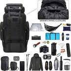 Hiking Backpack for Men 70L/100L Camping Backpack Military Rucksack Molle 3 - Image 4