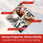 M2 BASICS Mini First Aid Kit Bulk Multi Pack, 10 Pack, 50 per Kit, 500 Total - Image 7