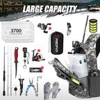Piscifun Fishing Backpack with Rod Holder, Lightweight Sling Bag Storge Gear - Image 6