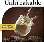 Vivocci Unbreakable Plastic Stemless Wine Glasses 12. 5 oz | 100% Tritan Heavy - Image 2