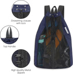 WANDF Swim Bag Mesh Drawstring Backpack Beach Backpack - Image 6