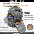 Miramrax Tactical Backpack Military Army Daypack - Image 5
