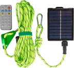 Solar Luminous Paracord Rope, 23ft Solar-Powered Green Glow Rope - Image 6