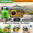 16000mAh Hand Crank Emergency Weather Radio - Image 4