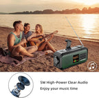 NOAA Weather Radio AM/FM, Portable 7400mWh/2000mAh Rechargeable Battery Operated - Image 8