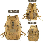 aiGear Tactical Backpack for Men, 25L Military Backpack, 3-Day Bug Out Bag for - Image 6
