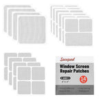 Secopad 14 Sheets Window Screen Patches Repair Kit, Strong Adhesive Fiberglass by Secopad