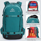 Ski and Snowboard Hydration Backpack, - Image 2