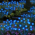 Kohlrabi Solar Garden Lights Outdoor, 6 Pack 48 LED Blue Firefly Lights - Image 5