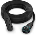 Maximm Cable 50 Ft 360° Rotating Flat Plug Extension Cord, 16/3 AWG Multi 3 by MaximmCable