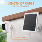 Solar Panel for Ring Camera, 4W Solar Charger Compatible - Image 3