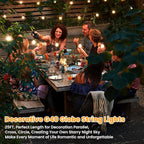 Bosceos 25FT Outdoor G40 LED Globe String Lights Dimmable Waterproof - Image 5
