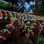 Solar Rope Lights, 2 Packs Total 66ft 200LED Solar String Lights, 8 Modes - Image 3
